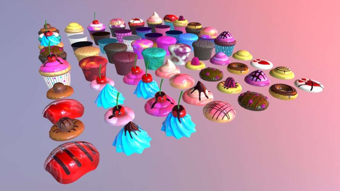 ultimate low poly cupcake package.thumb
