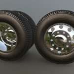 3D model-truck Wheel.