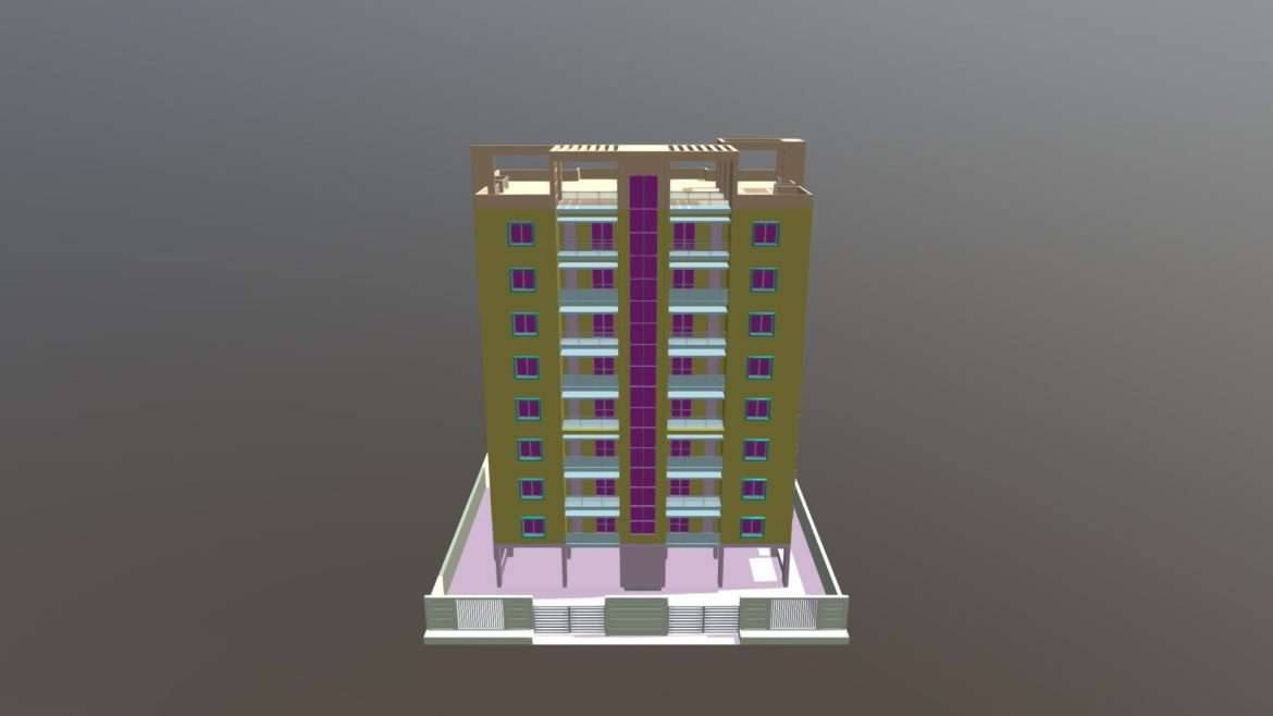 apartment building 17 obj.thumb