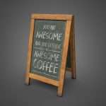 Coffee Shop Blackboard Sign