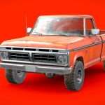 Ford F100 1976 Old Orange
