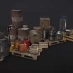 Industrial Warehouse Pack Vol1 – Low Poly