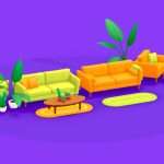 Living Room Furnitures Pack