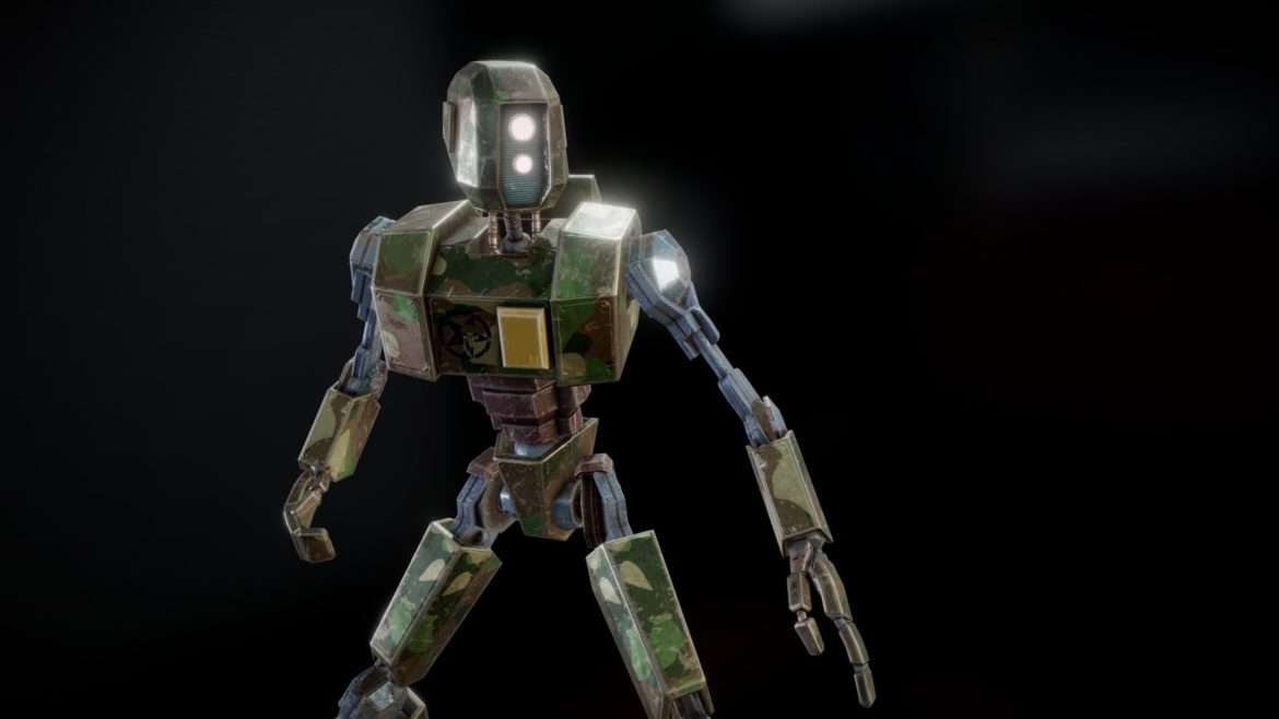 si fi low poly pbr robot.thumb