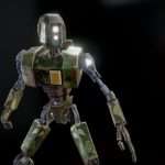 Si Fi Low Poly PBR Robot