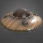 Wooden UFO Toy