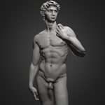 3d Printable David Statue by Michelangelo