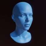 3D Printable Female Head 9