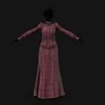 Antique Poor Victorian Plaid Dress (Revised)