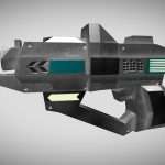 Blaster sci fi weapon