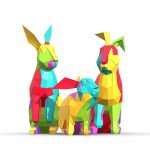 Bunnies Foldables – Papercraft Pattern