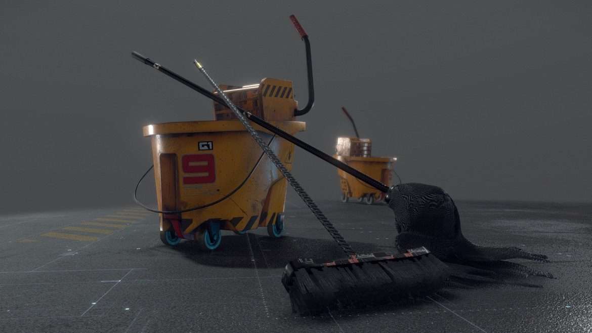 cleaning supplies cart mop broom.thumb