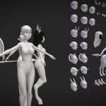 Customize Female Base Mesh-Anime Style