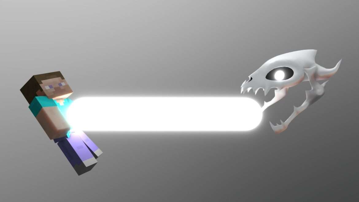 gaster blaster vs steve.thumb