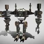 Robot Mech 3d game model