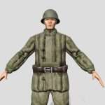 Russian soldier WWII – WarArm 3d game character