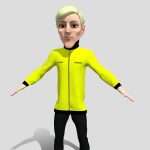 Sportsman 3d game cartoon character