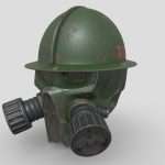 Steampunk Helmet Game Ready