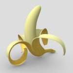 Stylised Banana Peeled
