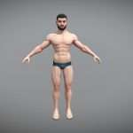 stylized male character game ready base mesh.thumb