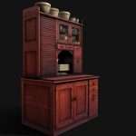 Victorian era kitchen cupboard