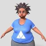 Woman cartoon character