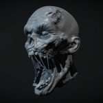 Zombie Head 1
