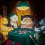 Cats playing poker