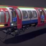 Cyberpunk London Tube Train