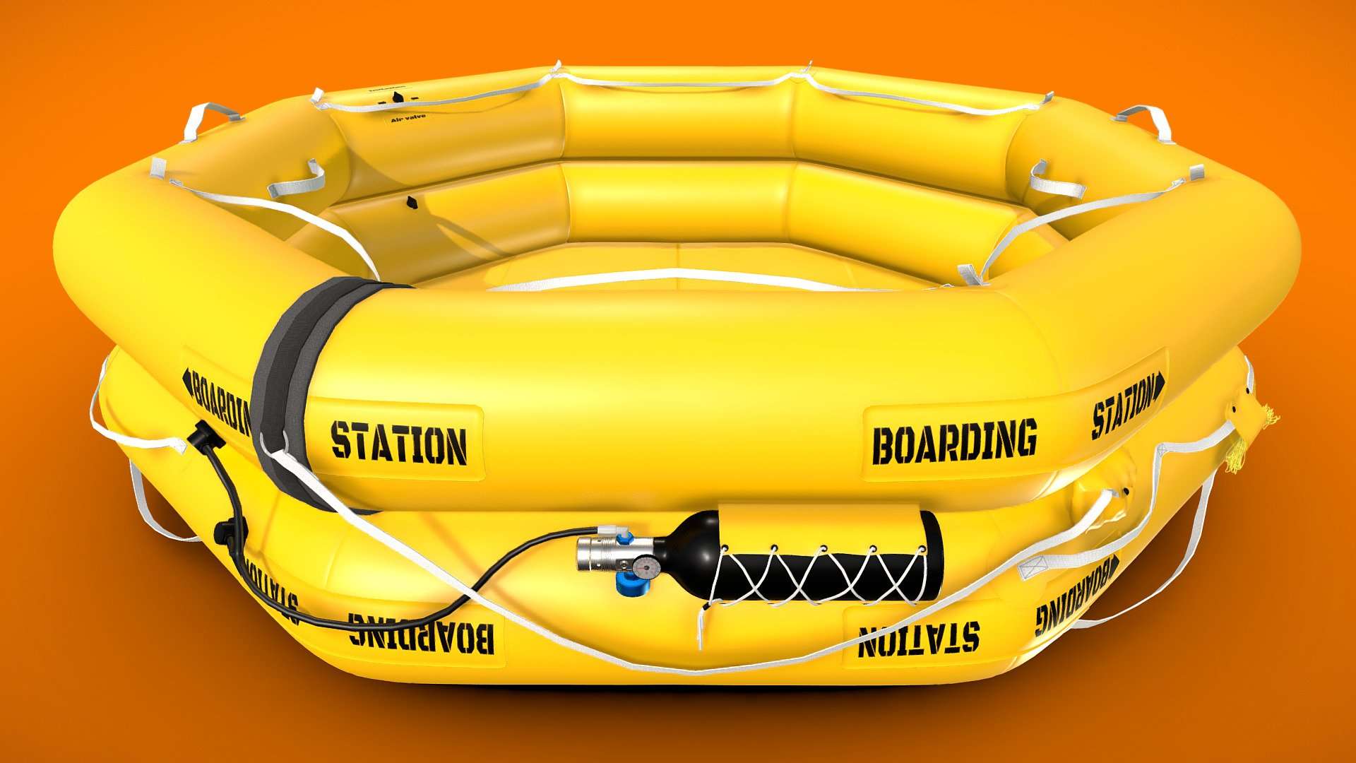 Emergency Raft [High Quality] 3D Model Download - Game Ready Asset ...