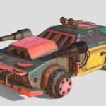 Mad Max Car Low-poly