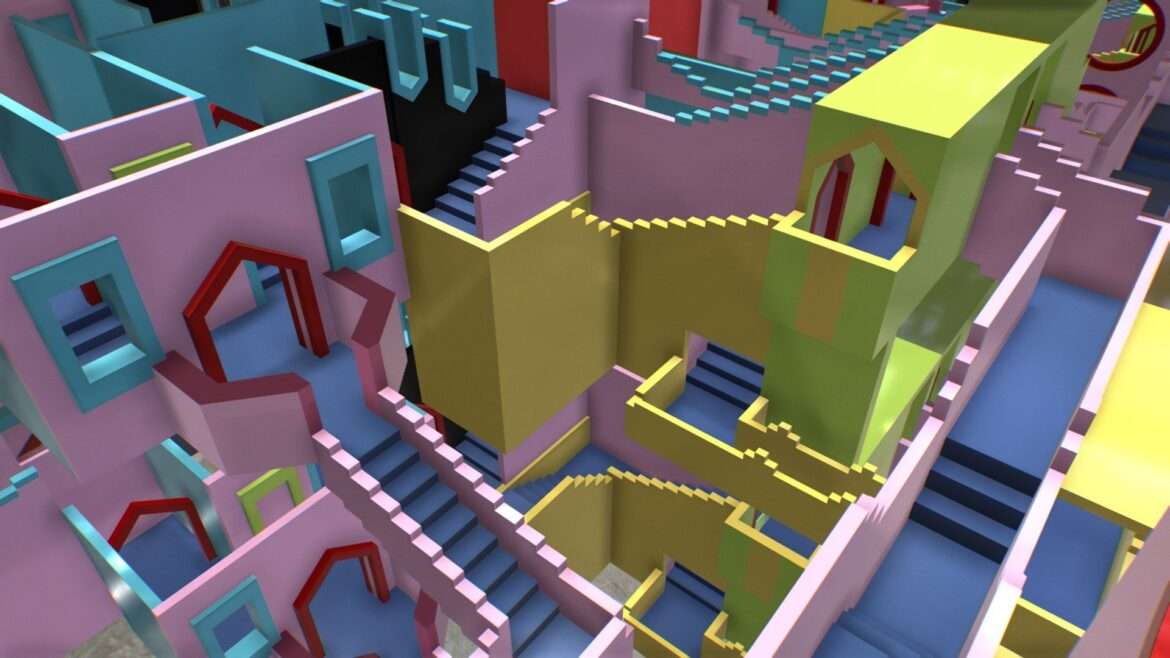 squid game connected stairs map model.thumb