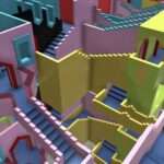 Squid Game Connected Stairs Map Model