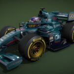 F1 Aston Martin (toy version caricatured)