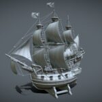 galleon toy_style (3dprint)