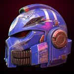 Helmet MK VIII Ultramarine damaged