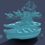 Missouri battleship (3d print)