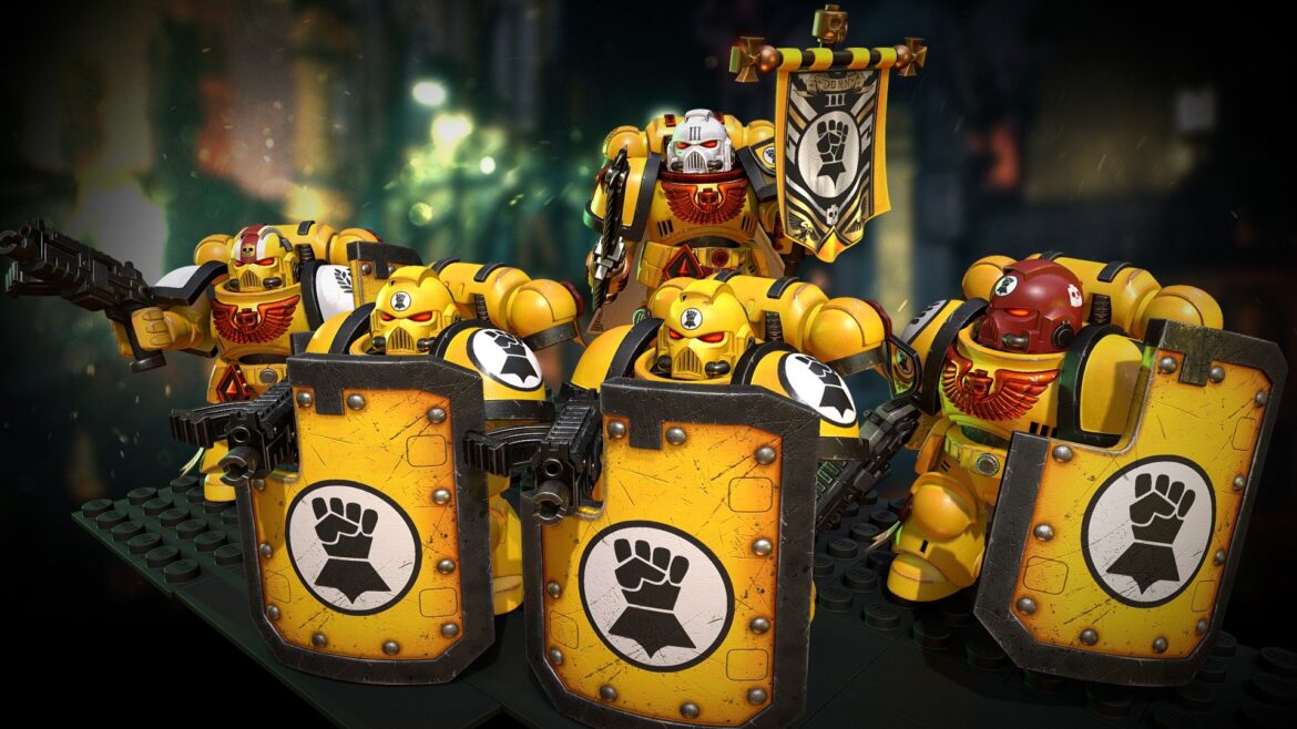 spacemarines w40k imperial fist legostyle.thumb