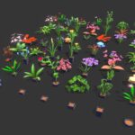 Stylize Low Poly Plants and Flowers Pack