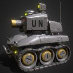 toon scifi Battle Tank J-5