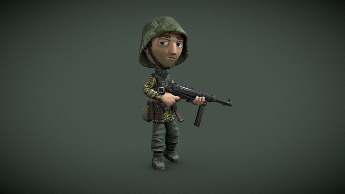 toon style panzergrenadier character hans.thumb 3