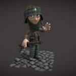 toon-style Panzergrenadier character “Thomas”