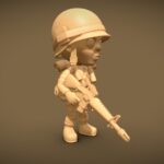 Vietnam US Army Soldier 01 toystyle(3Dprint)