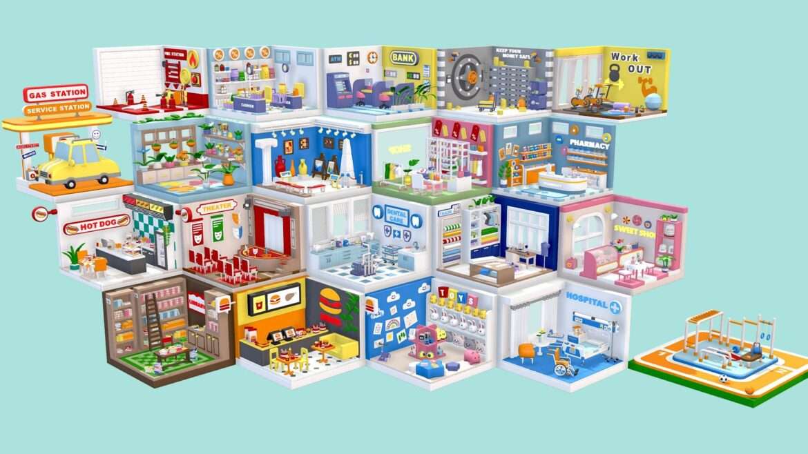 cozy cartoon profession rooms interior 2.thumb