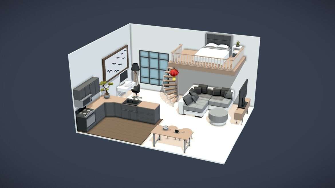 low poly apartment n8.thumb
