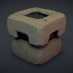 Cube World Stone Torch – PBR Series