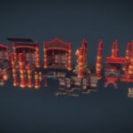 Dojo Set All Parts – Sketchfab Preview