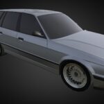 E34 touring Lowpoly