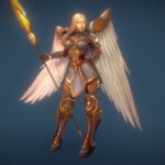 Low Poly Angel Female