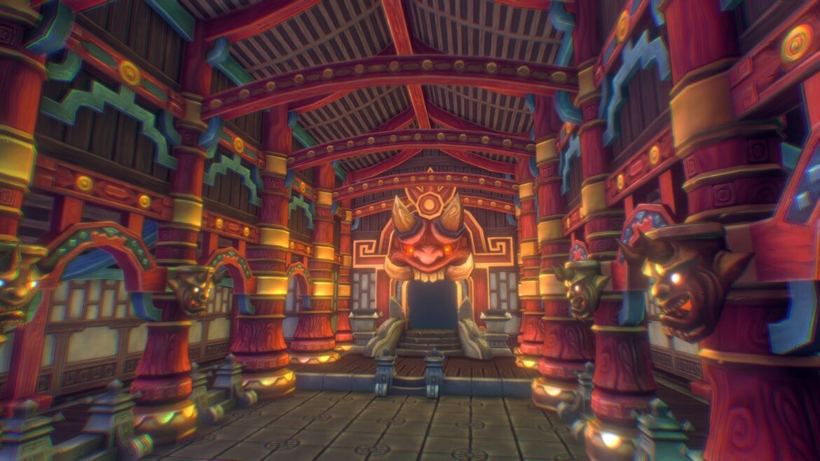 low poly dojo interior kit.thumb